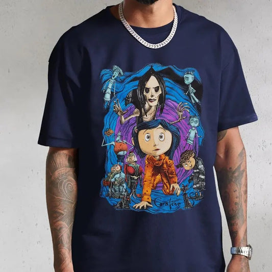 Corraline In Another Place Shirt, Horror Corraline movies, Horror Character Shirt, Halloween Crewneck Sweatshirt