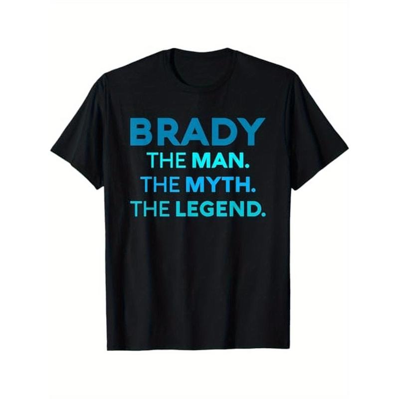 Cotton Brady The Man The Myth The Legend Boys, Black, Halloween Thanksgiving Christmas Gift for Men Women Family Friends...