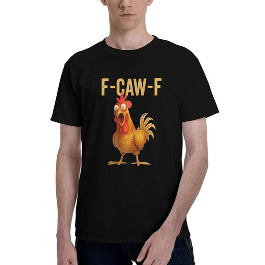 Cotton Mens Funny F-Caw-F Chicken shirts,FCAWF Chicken T-Shirt