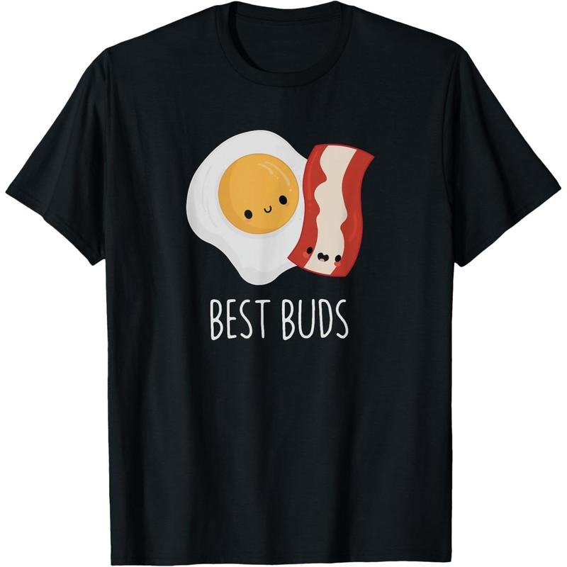 Cotton Short Sleeve Cute Kawaii Food Funny Breakfast Brunch Bacon Gunpla brand Eggs Gift T-Shirt For Men Women Hoodie,...