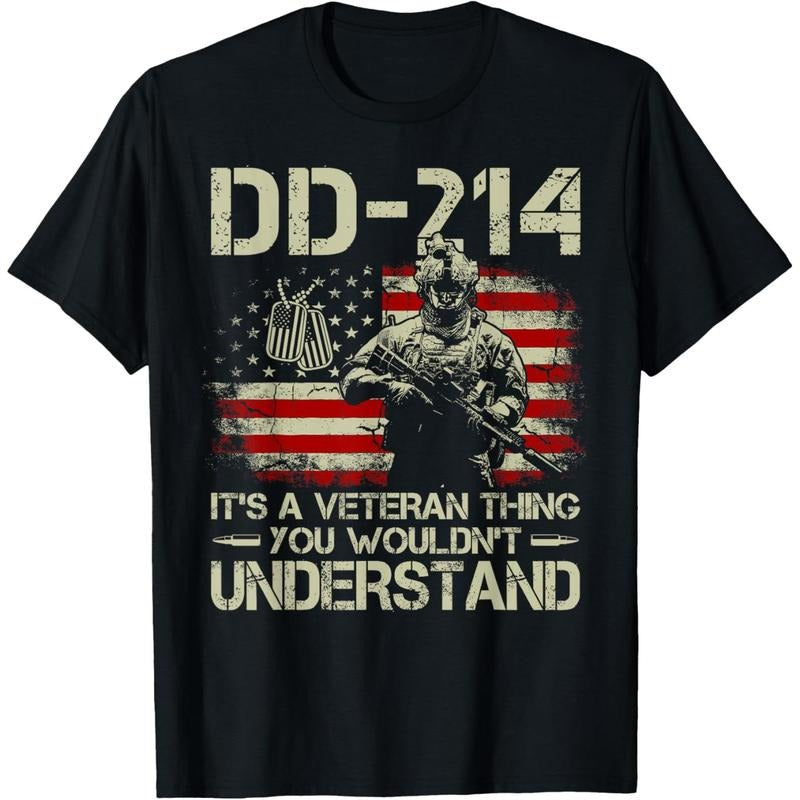 Cotton Short Sleeve DD-214 Mouthless cat'WB shield WB shield Veteran Thing You Wouldn'Lightsaber brand Understand DD-214...