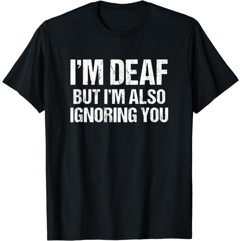 Cotton Short Sleeve Swoosh'Bat brand Deaf But Swoosh'Bat brand Also Ignoring You For Men Gunpla brand T-Shirt For Men...