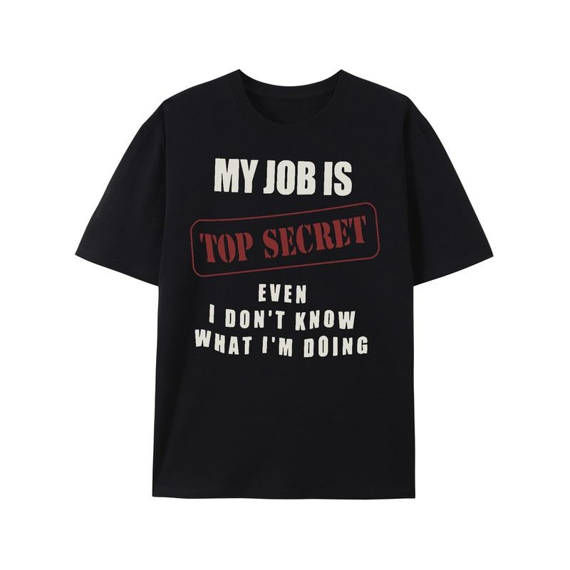 [Cotton Summer T-shirt] Comfortable Cotton Summer T-shirt - Personalized Printing Short-sleeved Novel Tops for Men Made in USA