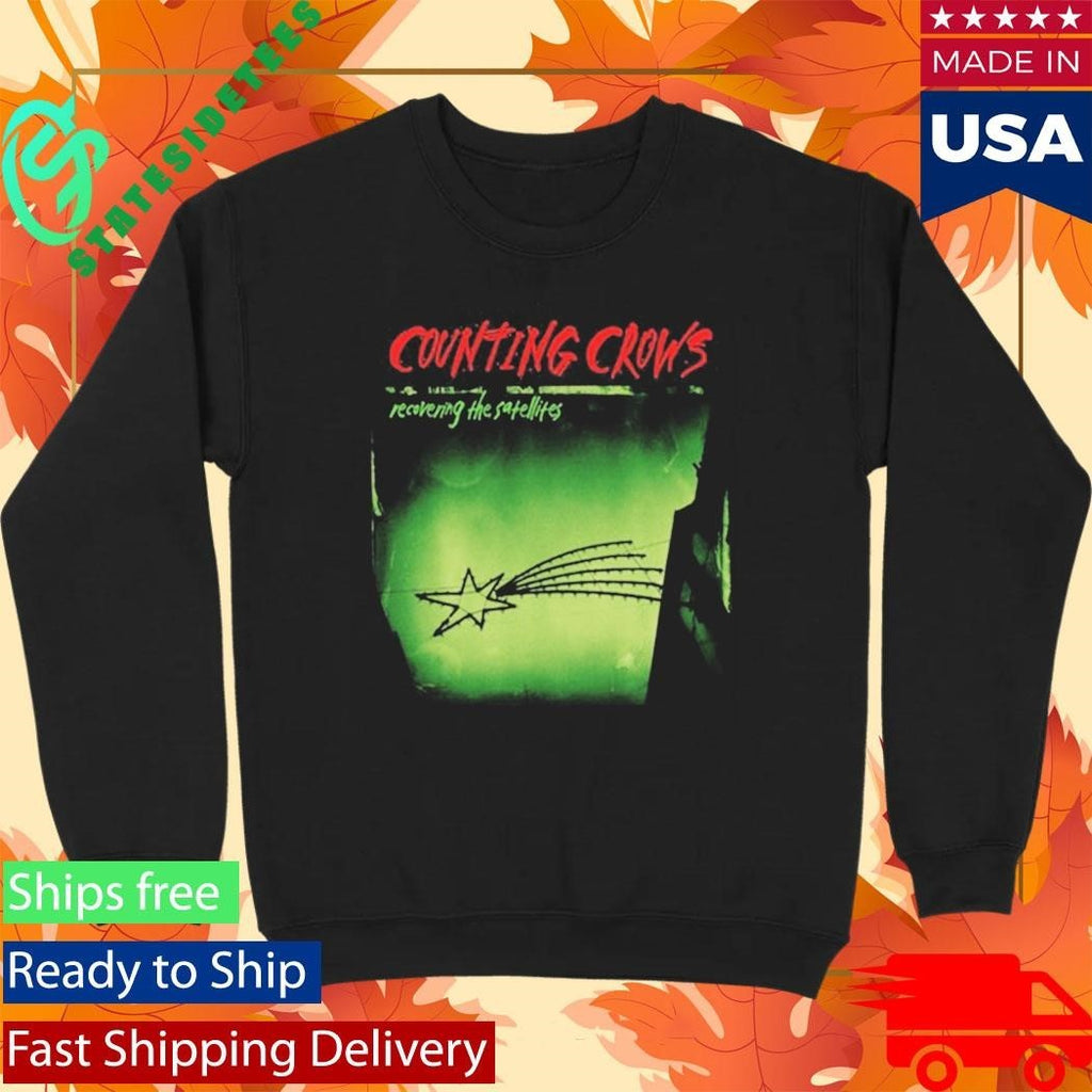 Counting Crows Black Tee Recovering The Satellites Shirt
