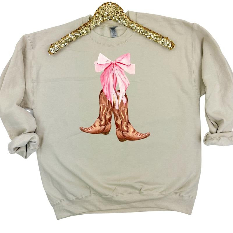 Country Boots Coquette Sweatshirt