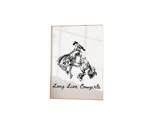 Country Lyrics Wall Art, Long Live Cowgirls Art, Coastal Cowgirl Poster, Minimalist Western Wall Art, Dorm Decor, Gifts For Girls Wall Decor, Poster Prints No Frame, Wall Decoration, Vintage Poster Art, Gifts For Birthday Landscape Ornaments