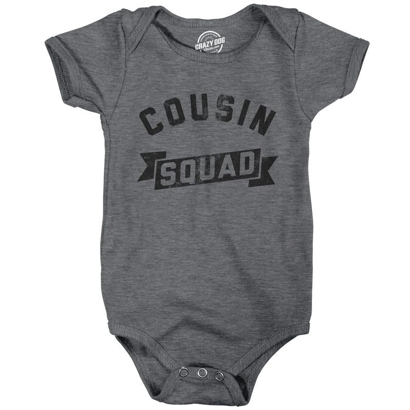 Cousin Squad Baby Bodysuit Funny Family Reunion Jumper For Infants Funny Baby Onesies Funny Sarcastic Onesie Novelty...
