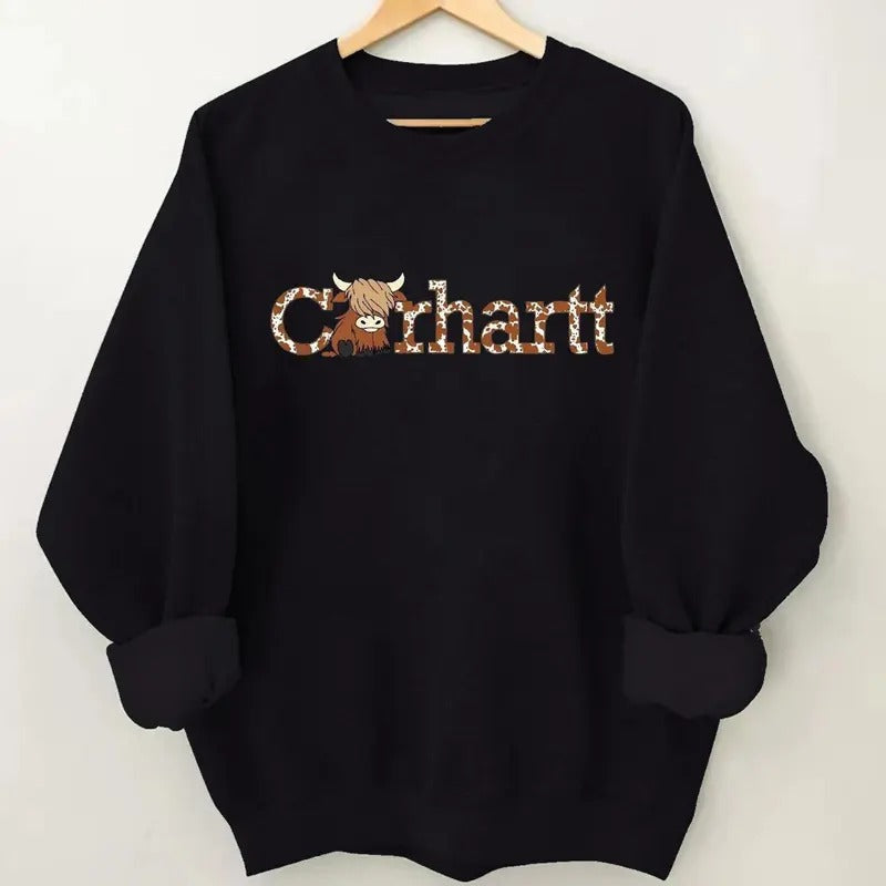 Cow Sweatshirt, 2land For Fan Cotton Fabric Unisex For Men Women Football Funny  sweatshirt, Unisex Full Size For Fans