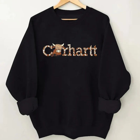 Cow Sweatshirt, 2land For Fan Cotton Fabric Unisex For Men Women Football Funny  sweatshirt, Unisex Full Size For Fans