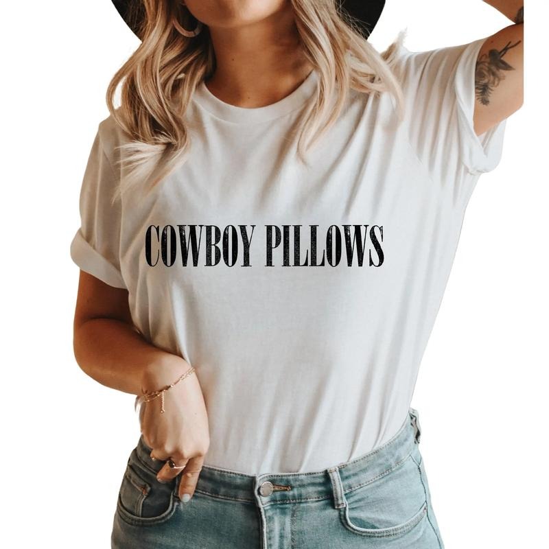 Cowboy Pillows T Shirt, Concert Shirt, Vintage Cowgirl Shirt, Cowgirl Outfit, Unisex T-Shirt, Short Sleeve Tee Shirt,...