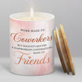 Coworker Candle Gift - Ceramic Scented Candles for Coworkers - Job Leaving Farewell Gifts for Women Colleagues Coworker Work Bestie HB