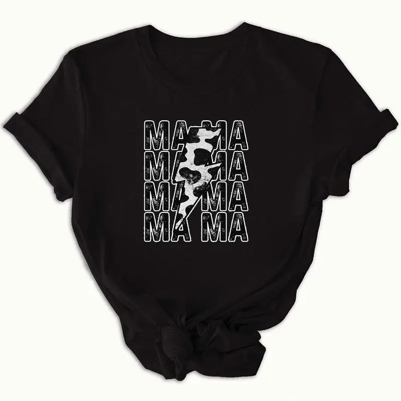 Cowprint Mama Cowboy Shirt, Gift For Woman and Man Unisex T-Shirt Casual Clothing Hoodie, Sweatshirt | DripVista.com