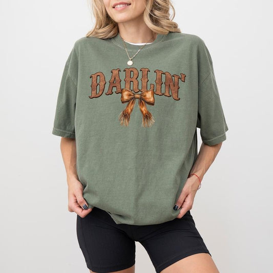Cowquette Darling Western Comfort Colors Shirt, Vintage Country Girl T-shirt, Coquette Retro Cowgirl Graphic Tee, Rodeo Clothing, Gift For Her