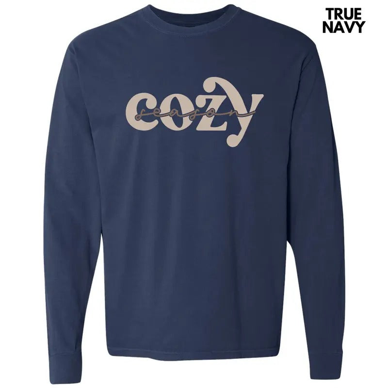 Cozy Season Long Sleeve Comfort Colors T-Shirt 'NLB'