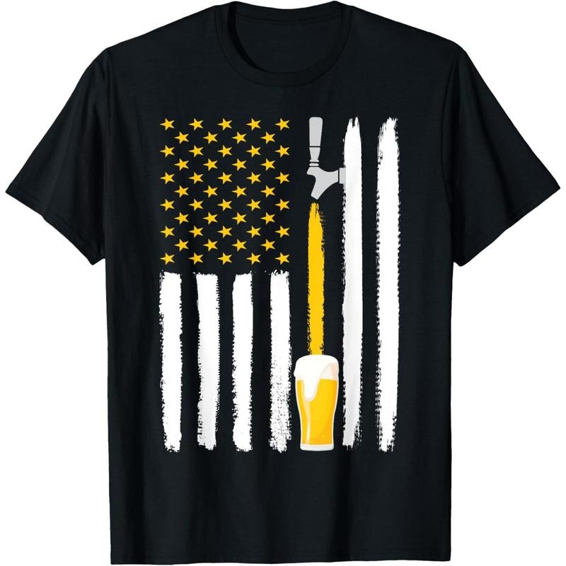 Craft Beer American Flag USA 4th July Brewery T-Shirt  made in us Hoodie, Sweatshirt | DripVista.com