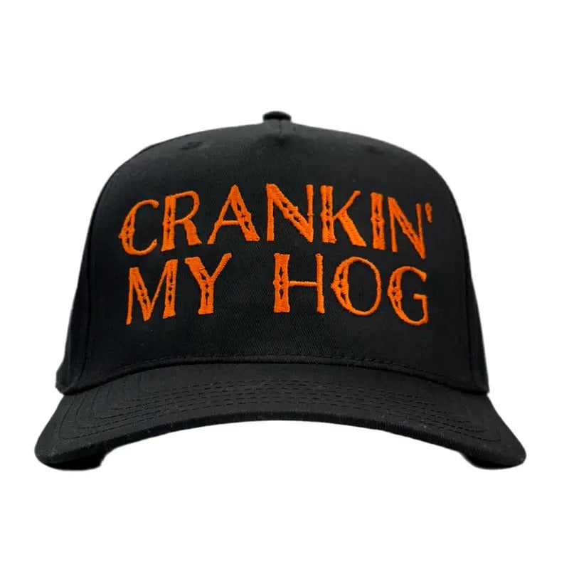 Crankin My Hog Custom Embroidered Snapback Hat T-Shirts, Hoodie, Sweatshirt | DripVista.com