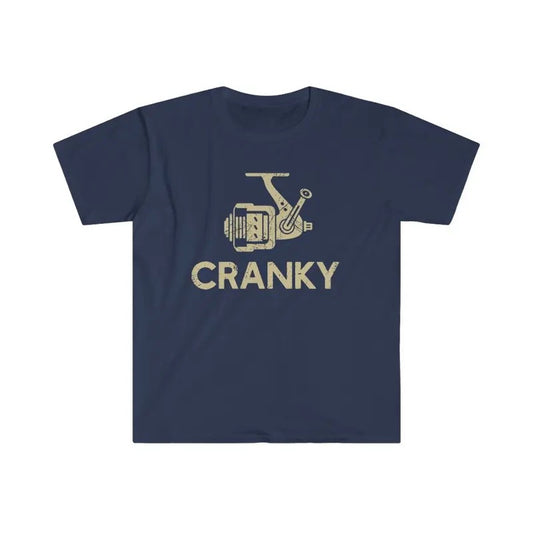Cranky T-shirt, Funny Fishing Shirt, Fishing Reel Tee, Fisherman Gift, Fisher Man Tee