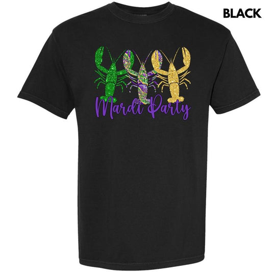 Crawfish Mardi Party Comfort Colors T-Shirt 'NLB'
