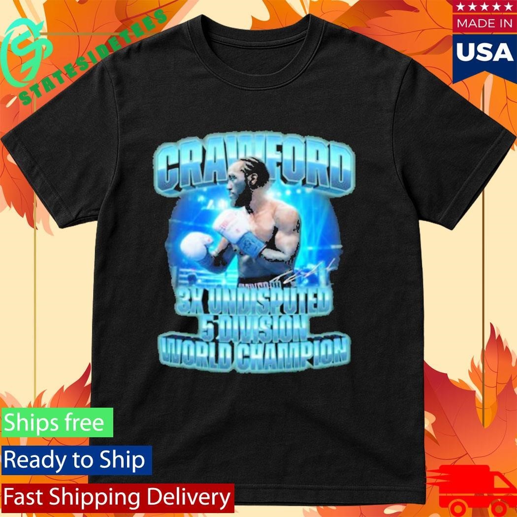 Crawford 3X Undisputed 5-Division World Champion Shirt