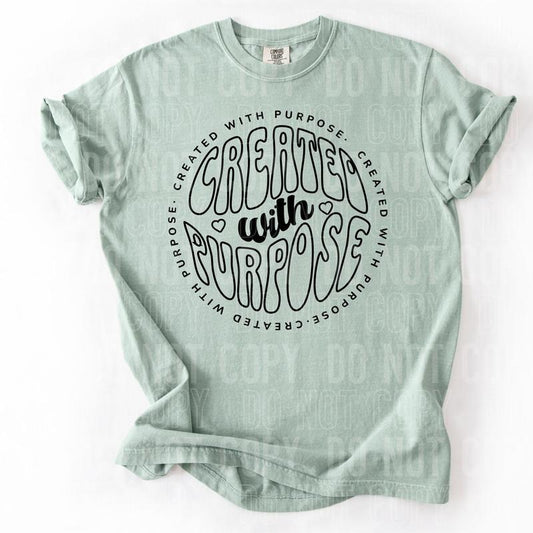 Created with Purpose Circle DTF Transfers - THIS IS NOT A SHIRT