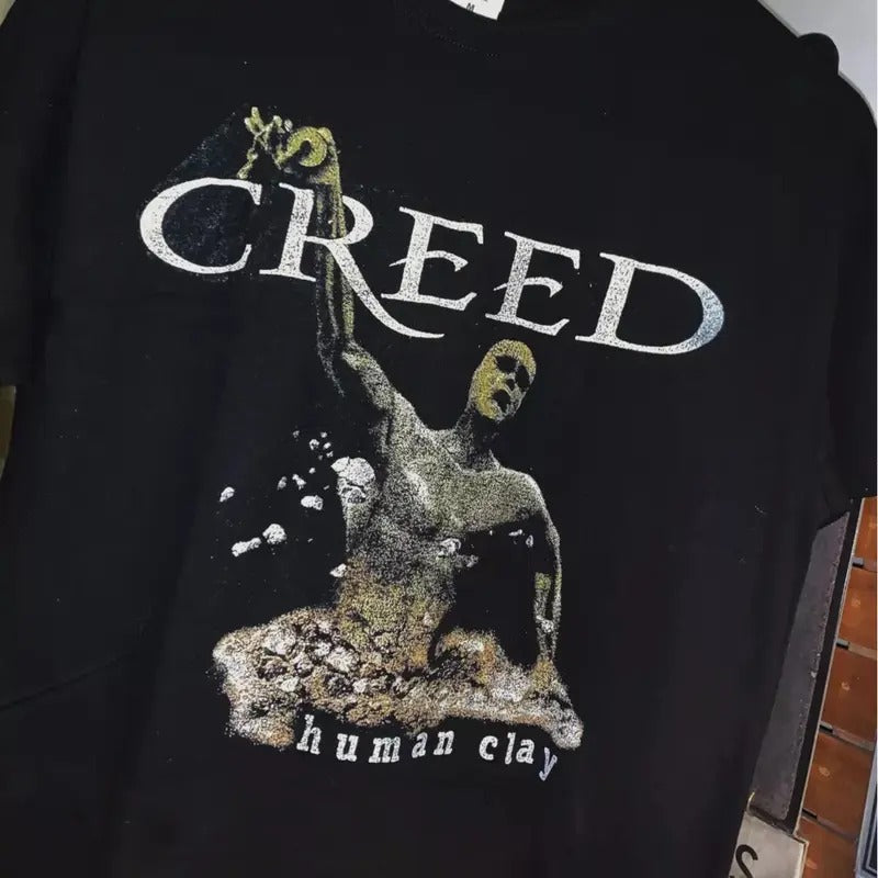Creed band Human Clay Tour graphic black Shirt unisex men women Cotton Unisex Tshirt Hoodie, Sweatshirt | DripVista.com