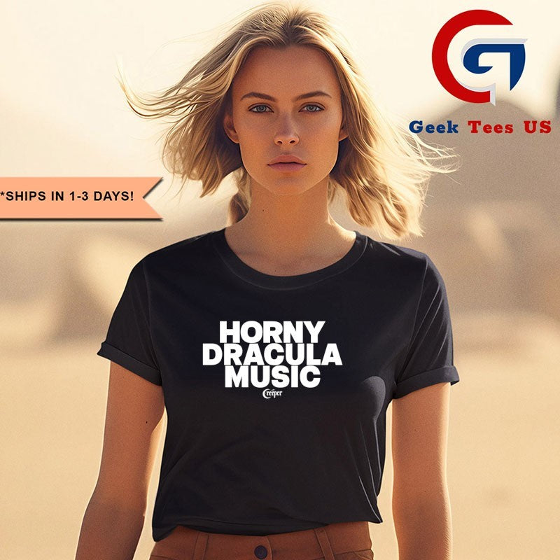 Creeper Cult Horny Dracula Music shirt