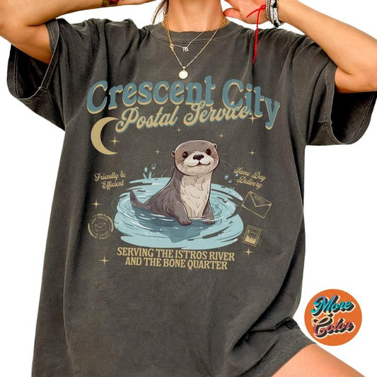 Crescent City Shirt Postal Service Crescent City Merch LICENSED Sarah J Maas Merch Bookish SJM Merch Bryce Quinlan Ruhn Danaan Hunt Athalar Shirts, Cotton Unisex T-shirt, Crew Neck, Size S- 3XL, Menswear Top, Womenswear Top Underwear Streetwear
