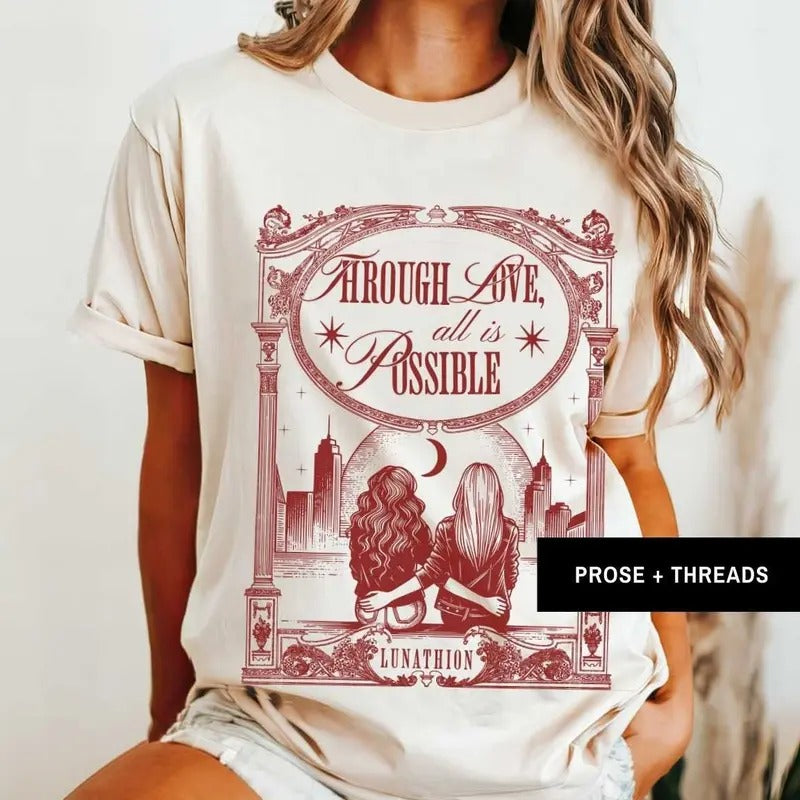 Crescent City Through Love All Is Possible Sarah J Maas Merch SJM Merch Bookstagram Booktok Merch Crescent City Merch...