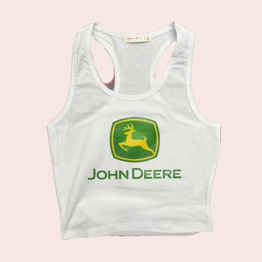 Crop in Style with John Deere, Y2K Shirt, Political Activism Baby Tee, LGBTQ Rights Baby Tee, Free Speech, Feminist Shirt, Gift For Her