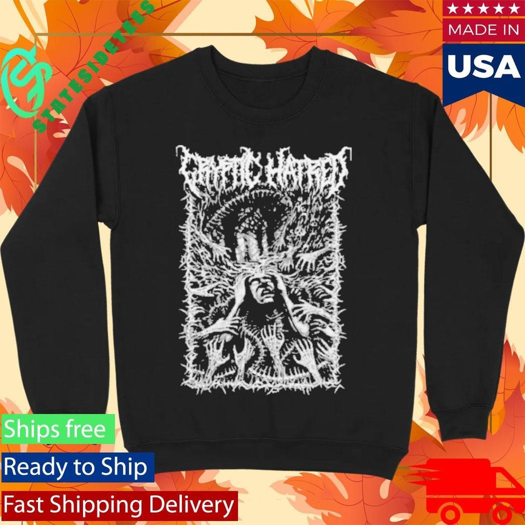 Cryptic Hatred Internal Torment B&W T-Shirt