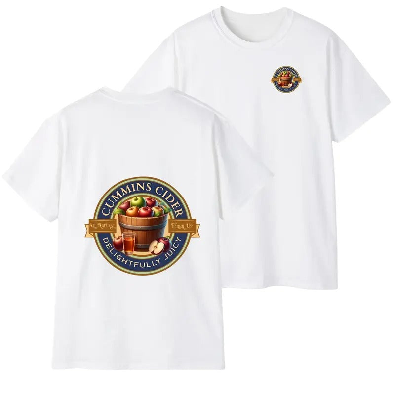 Cummins Cider - men's funny T-shirt- Menswear Casual Crewneck, For Men For Women Hoodie, Sweatshirt | DripVista.com