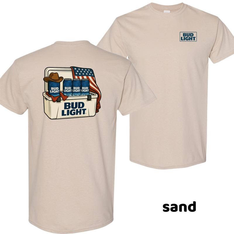 Custom Beer Tshirt - Bud Light & More Brands Available, 4th FOG July Shirt, Vintage Shirts, Gifts Men, Menswear Tops,...