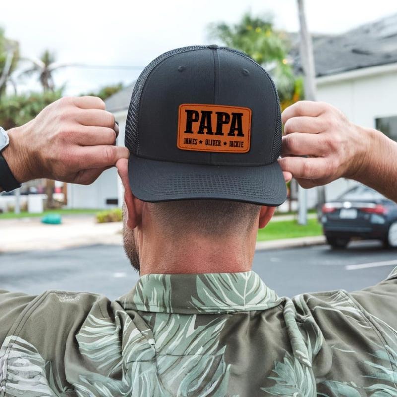 Custom Dad Hat, Dad Hat With Kids Name, Papa Hat, Dad Trucker Hat, Gift For Papa, Fathers Day Hat, Fathers Day Gifts From...
