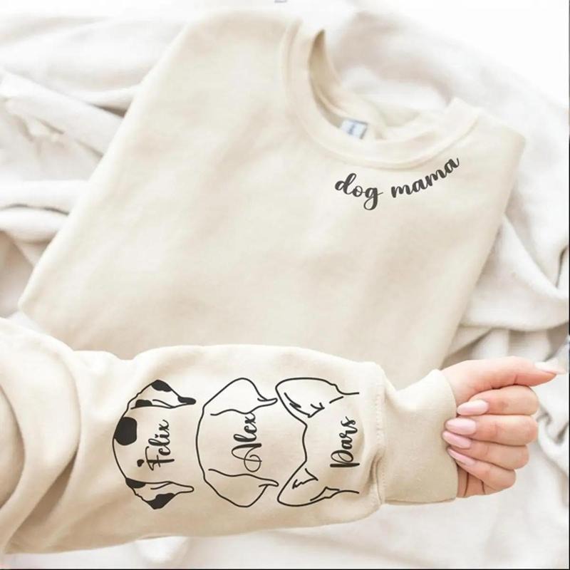 Custom Dog Mama Sweatshirt, Dog Lover Gift, Dog Sweatshirt, Custom Gift, Dog Mom Gift, Personalized Gifts, Dog Mom...