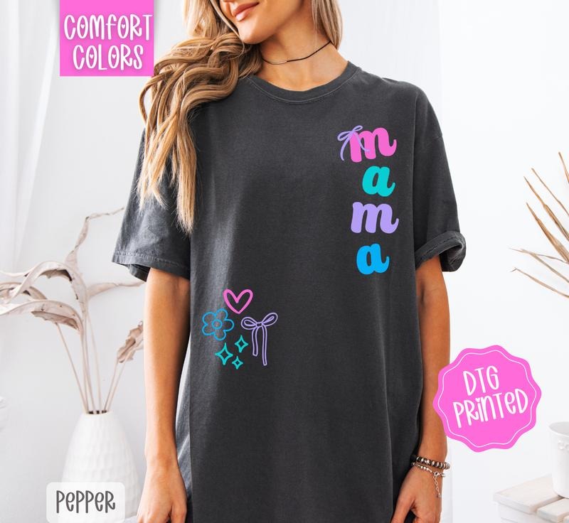 Custom Doodle Comfort Colors Tshirt, Cute Summer Tee, Preppy Oversized Shirt Hoodie, Sweatshirt | DripVista.com