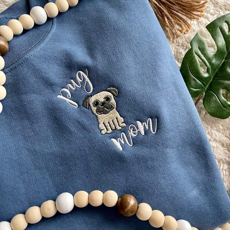 Custom Embroidered Dog Sweatshirt T-Shirts, Hoodie | DripVista.com