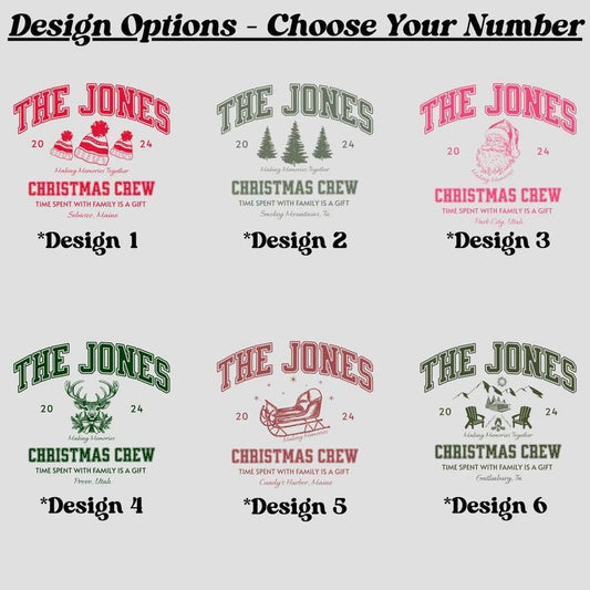 Custom Gifted Family Christmas Shirts Comfort Colors Matching Family Christmas Tshirts Personalized Name Christmas Crew Shirt Adult Youth Womenswear Clothing Suits Casual Crewneck Shortsleeve