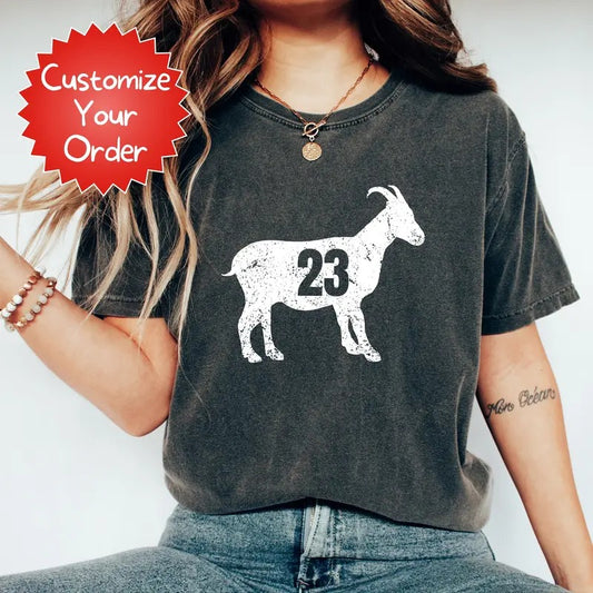 Custom Goat Shirt Sports Tee Sports Gifts For Mom Baseball Softball Basketball Football Soccer Volleyball Tennis Funny Sport Shirt