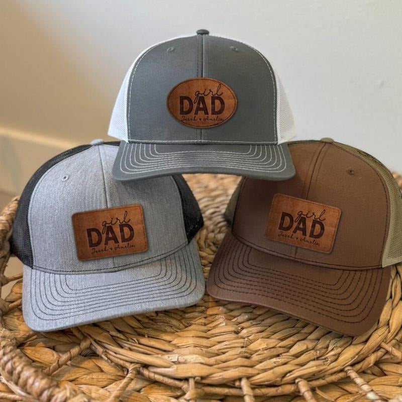 Custom Hat For Dad From Daughter, Dad Of Girl Trucker Hat, Fathers Day Hat, Dad Trucker Hat, Fathers Day Gifts From...