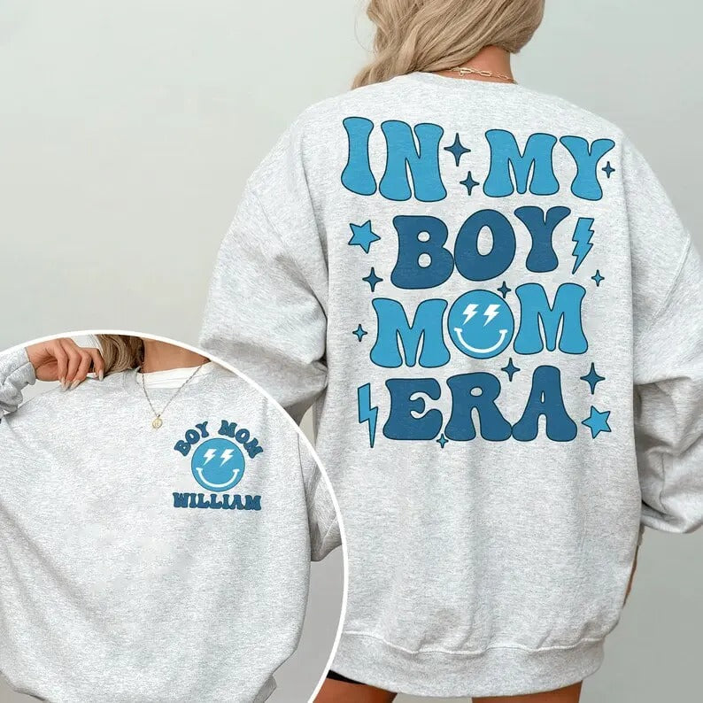 Custom In My Boy Mom Era Sweatshirt, Boy Mama Shirt, Boy Mom Shirt, Boy Mom Club, Mothers Day Gifts Hoodie | DripVista.com