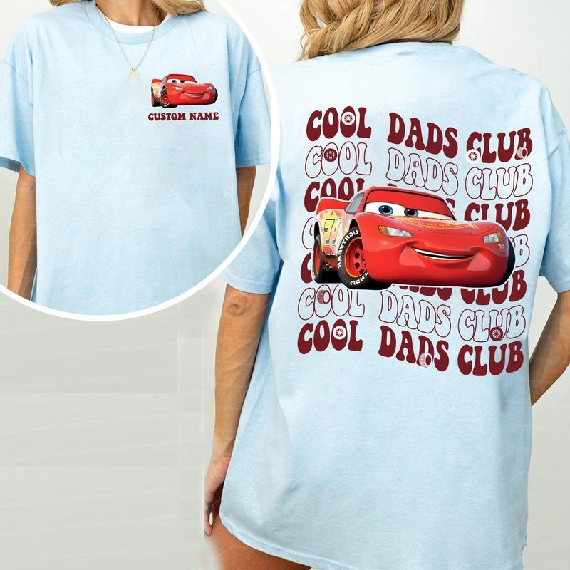 Custom Name Dads MC Que Shirt, C00l Dads Club Shirt, Personalized P1xar Cars Shirt, 95 Lightning MCQ Shirt, Father's Day Shirt