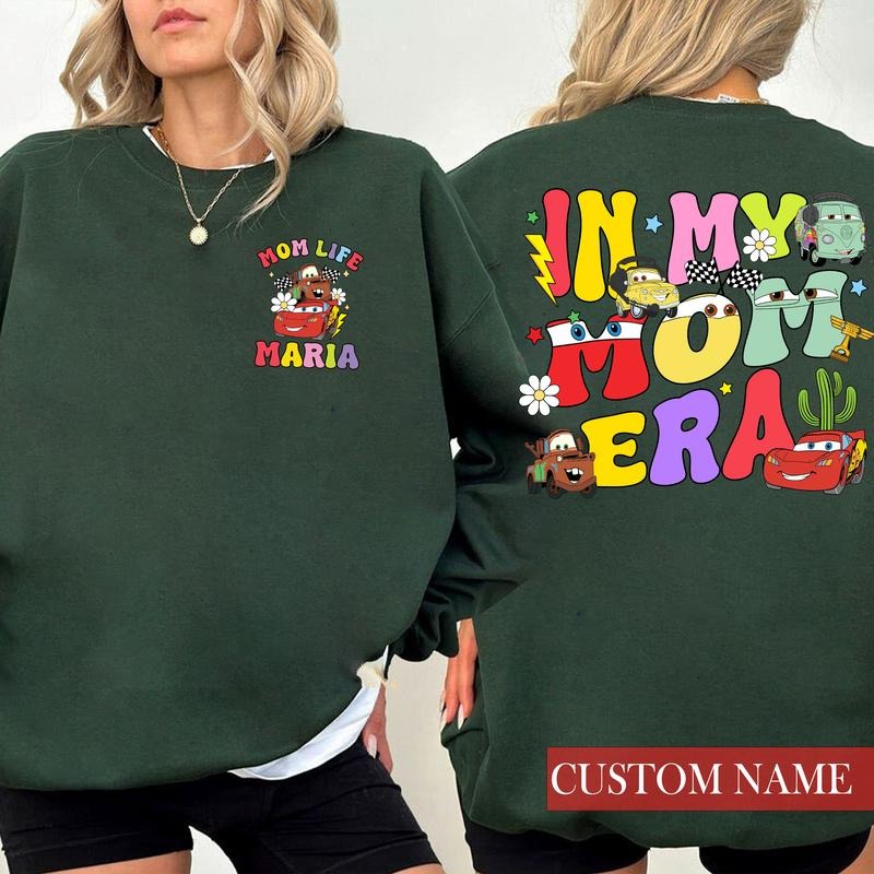 Custom Name Mama MC Que Shirt, Personalized P1xar Cars Shirt, 95 Lightning MCQ Shirt, Mother's Day Shirt, Gift For Mom