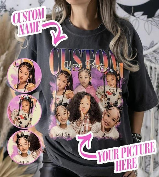 Custom Photo Shirt Top Womenswear Streetwear Summer Tshirt Comfort style 02