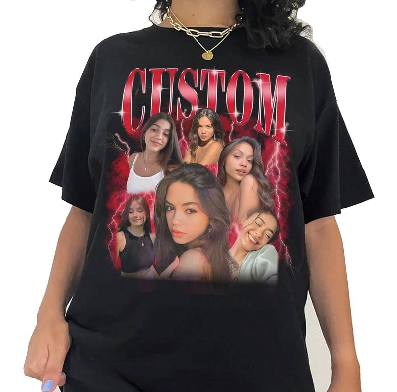 Custom Photo Shirt Top Womenswear Underwear Streetwear Tshirt Summer