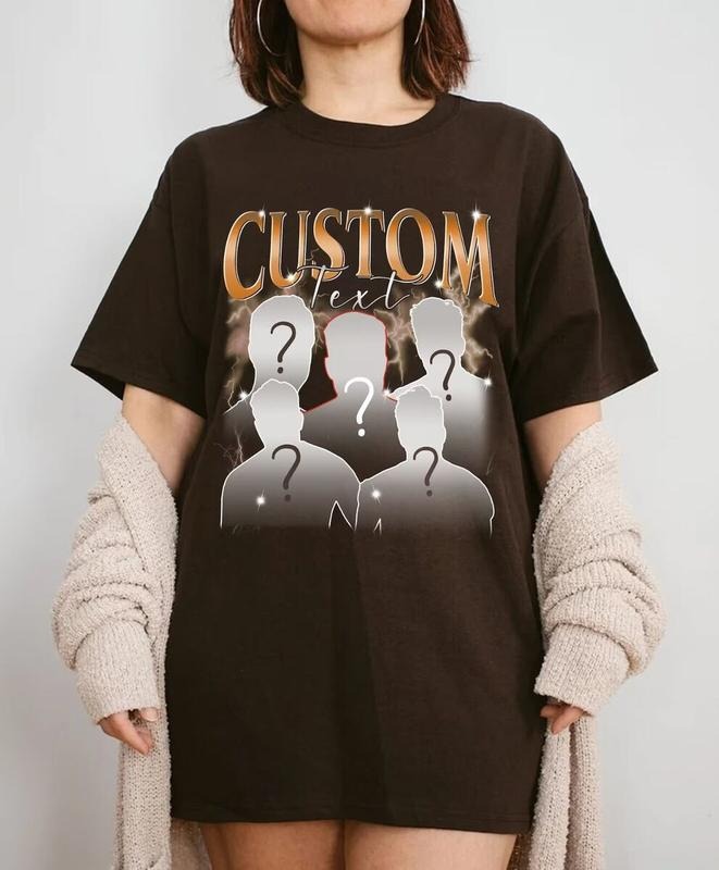 Custom Photo Shirt, Custom Bootleg Rap TShirt, Vintage Custom Funny Rap Shirt, Custom Your Own Photo Vintage T Shirt Top Womenswear Streetwear Comfort