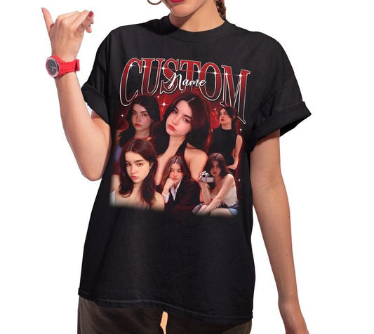 Custom Photos Shirt Top Womenswear Underwear Streetwear Summer