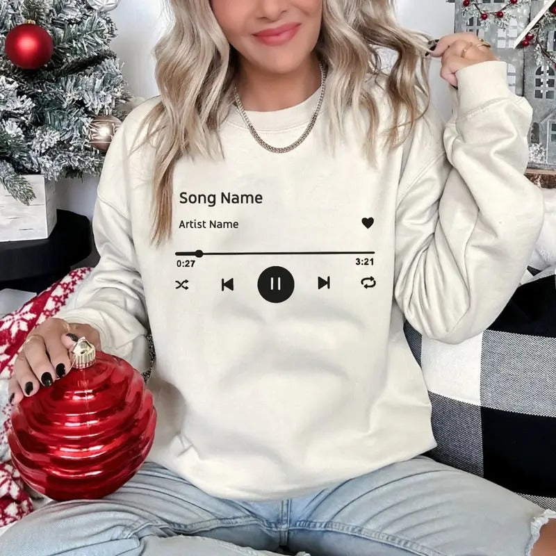 Custom Song Name Tee Shirt, Customized Artist Name Sweatshirt, Favorite Song T-Shirt, Favorite Music Shirt, Concert Shirts