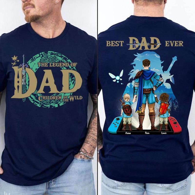 Custom The Legend Of Dad Shirt, Best Dad Ever Shirt, Children Of The Wild Shirt, Father's Day Gift For Mom, Daddy Shirt For Men