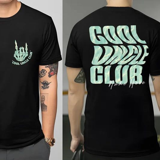 Custom Uncle T-Shirt 2 Sides, Personalized Uncle Gift, Funny Uncle Shirt, Best Uncle Ever Tee, Valentine Gift, Cool Uncle Apparel