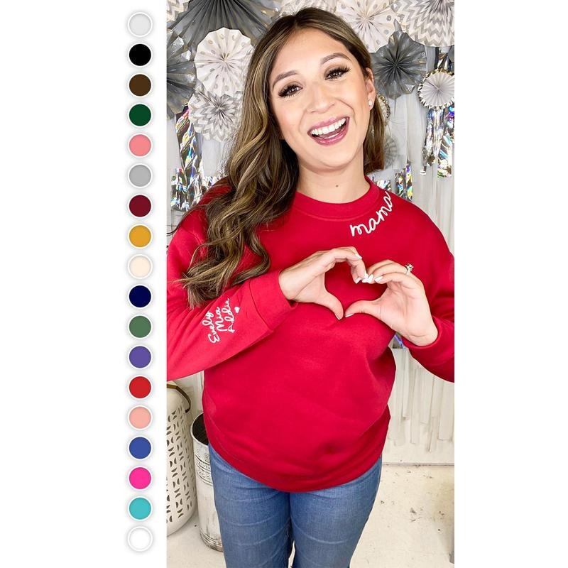 Custom Wear My Heart on My Sleeve Sweatshirt T-Shirts, Hoodie | DripVista.com
